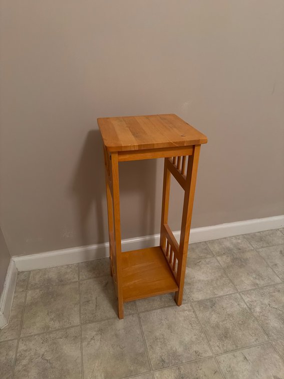 Wooden Plant Stand with Two Tiers