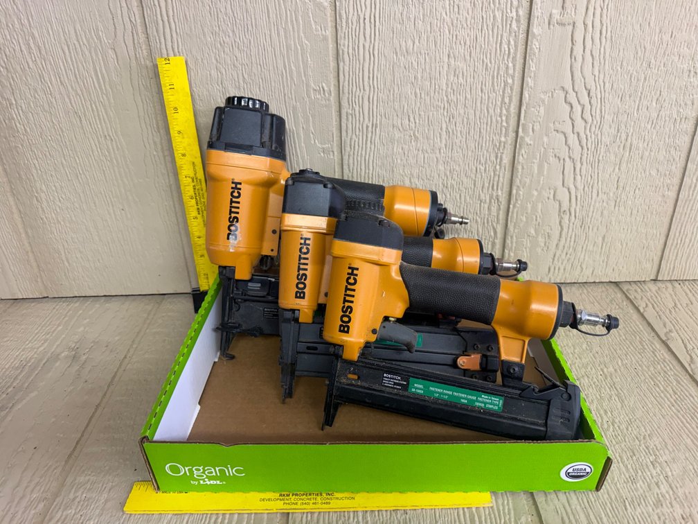 Bostitch Pneumatic Staplers and Nailers Lot