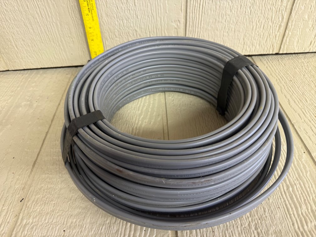 Roll of 10-AWG Gray Electrical Wire