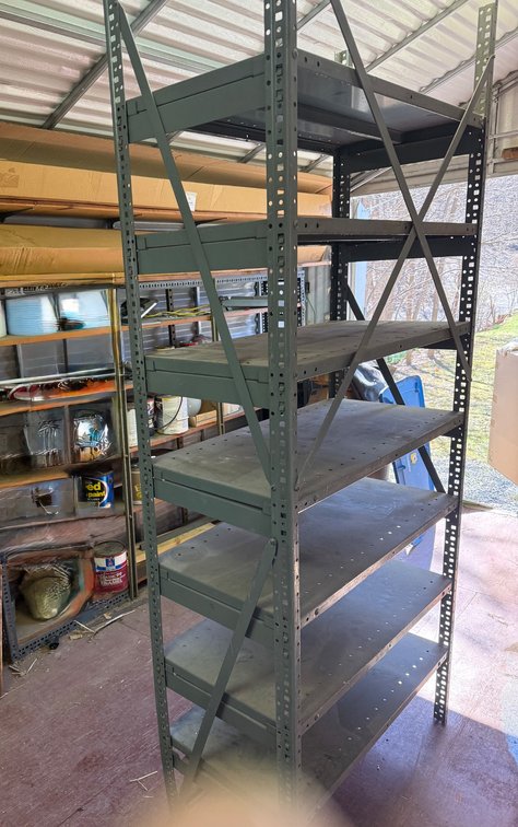 Metal Storage Shelving Unit with 6 Shelves