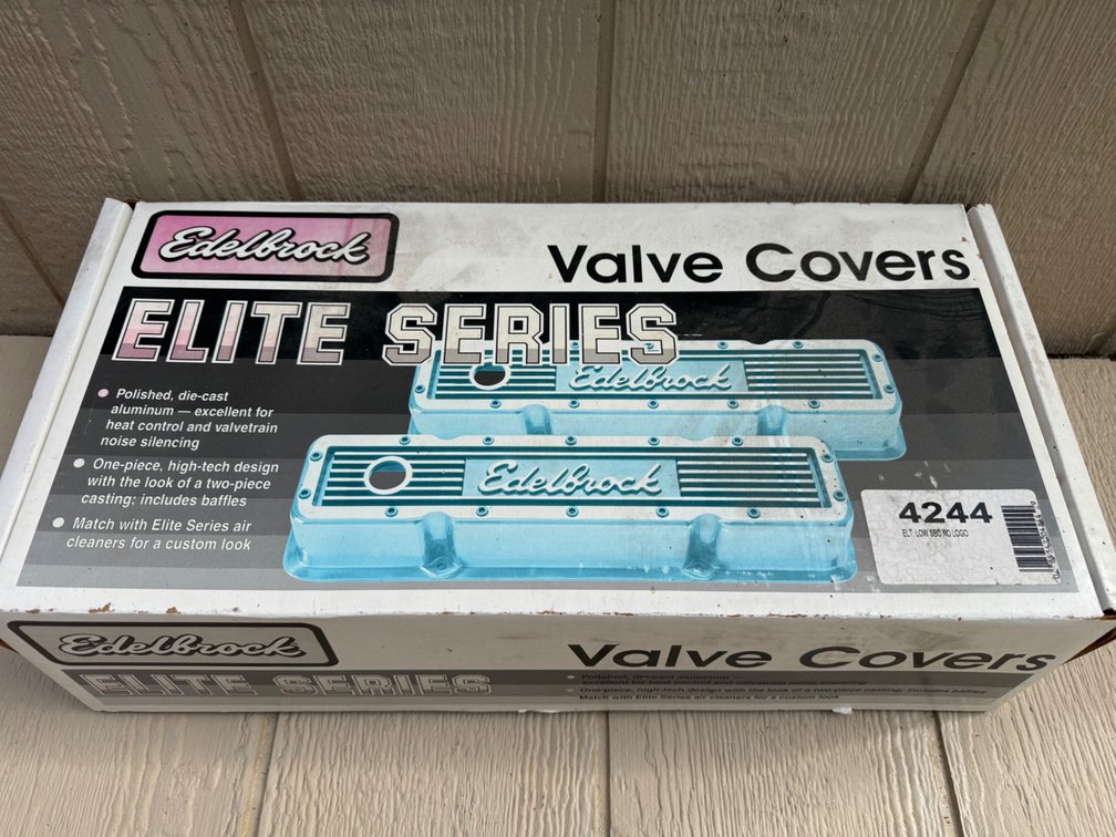 Edelbrock Elite Series Valve Covers, No Logo