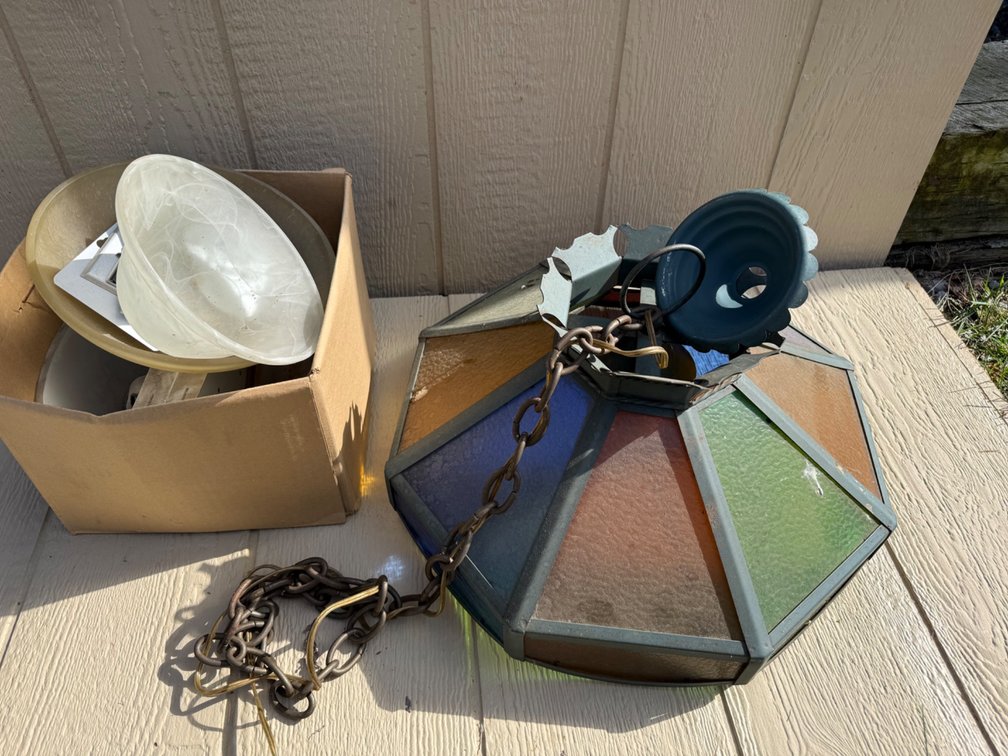 Stained Glass Pendant Light Fixture