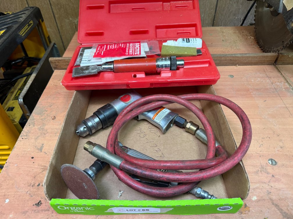 Air Tools with Accessories and Case