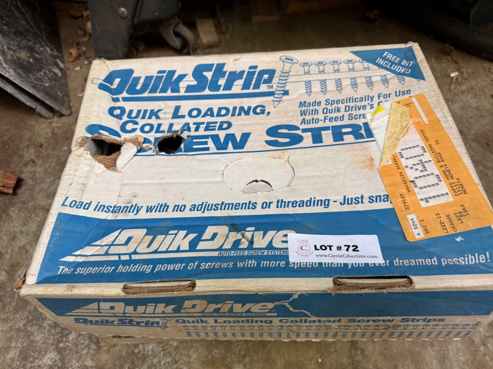 Quik Strip Collated Screw Strips Box