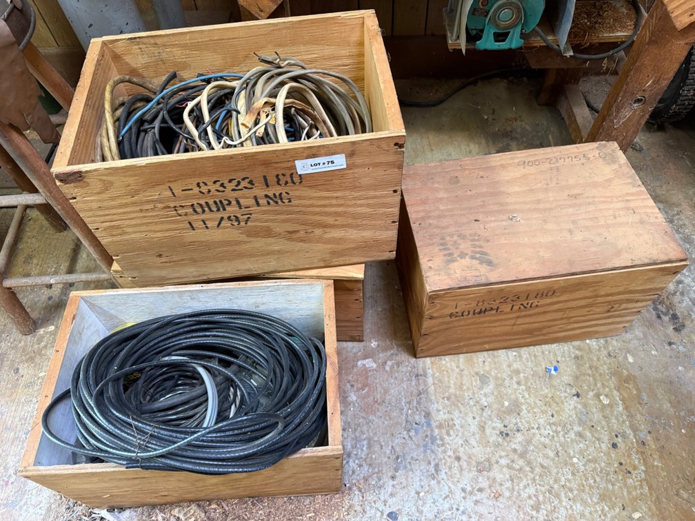 Wooden Boxes with Electrical Components and Wiring