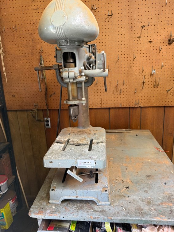 Vintage Industrial Metalworking Drill Press