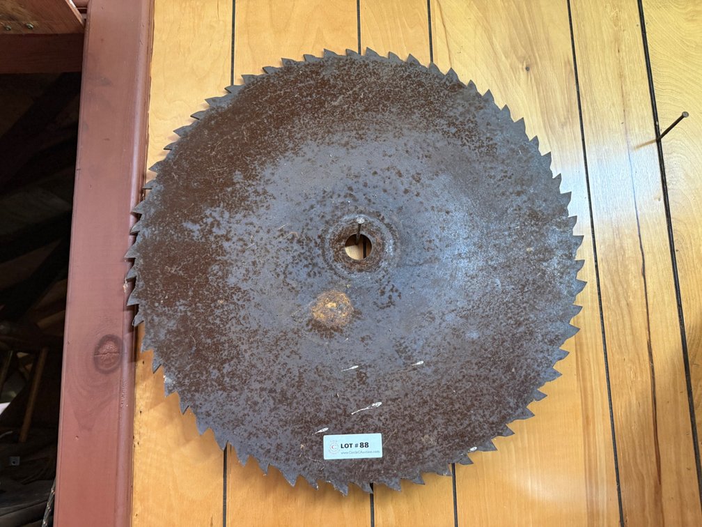 Large Circular Saw Blade, Steel, 23-inch Diameter
