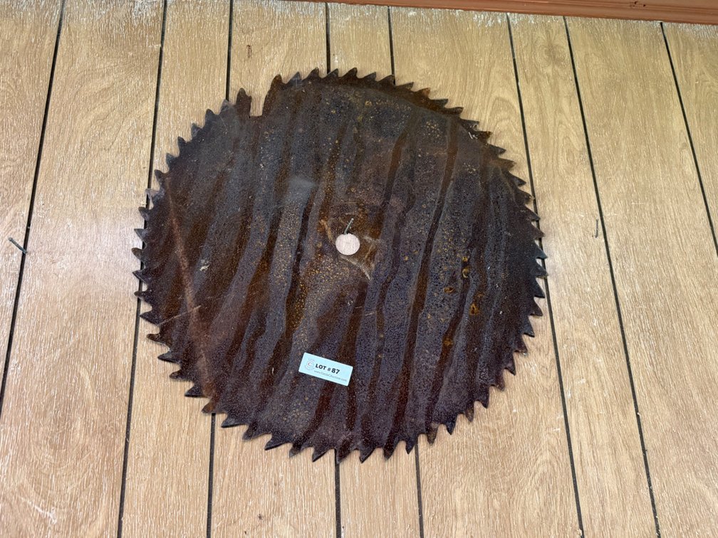 Rusty Circular Saw Blade, Approx. 16-Inch Diameter