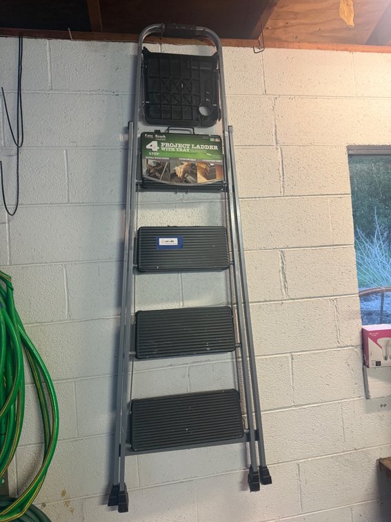 Easy Reach 4-Step Project Ladder with Tray