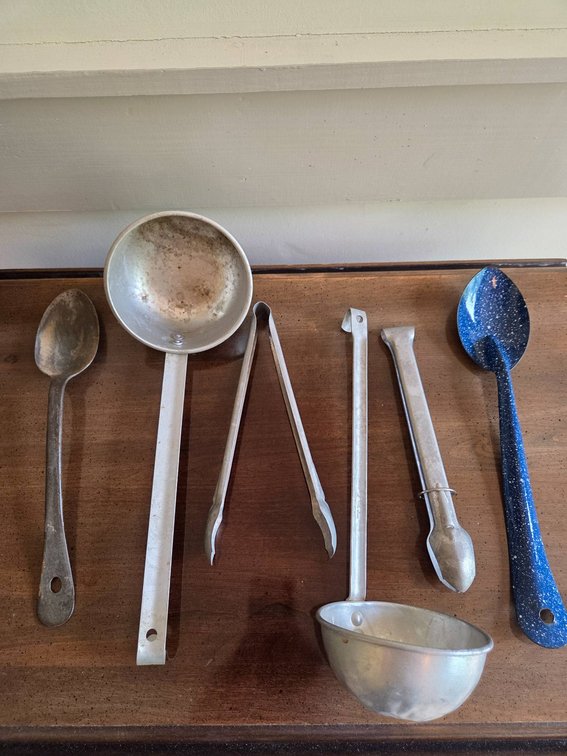 Aluminum Utensils, and two spoons