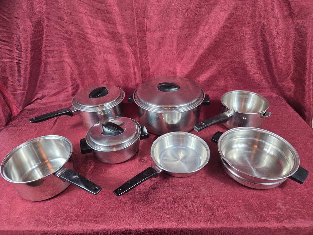 Flint Stainless Steel Cooking Pan Set (7 Pieces)