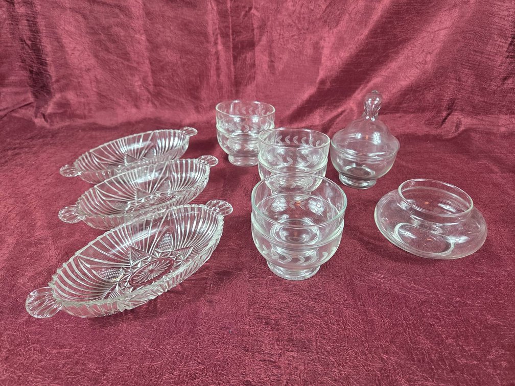 Clear Glass Tableware Set