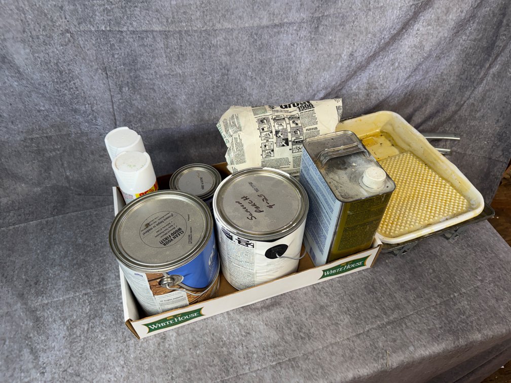 Assorted Paint and Home Improvement Supplies