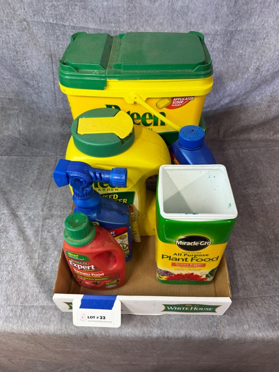Assorted Garden Fertilizers & Weed Preventer