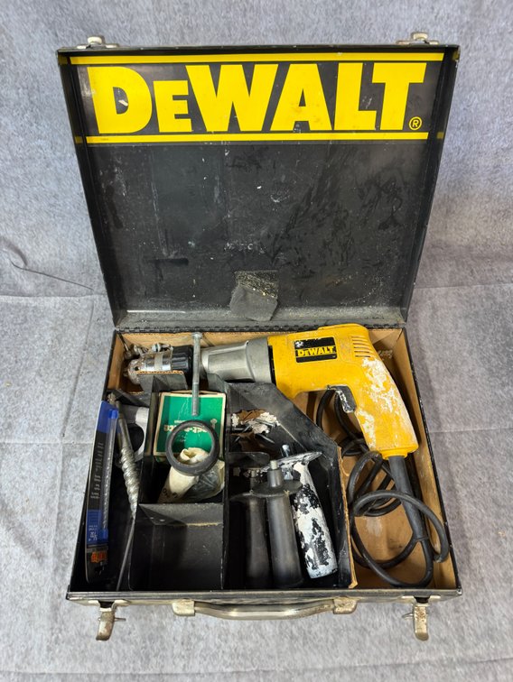 DeWalt Corded Power Drill Kit in Metal Case