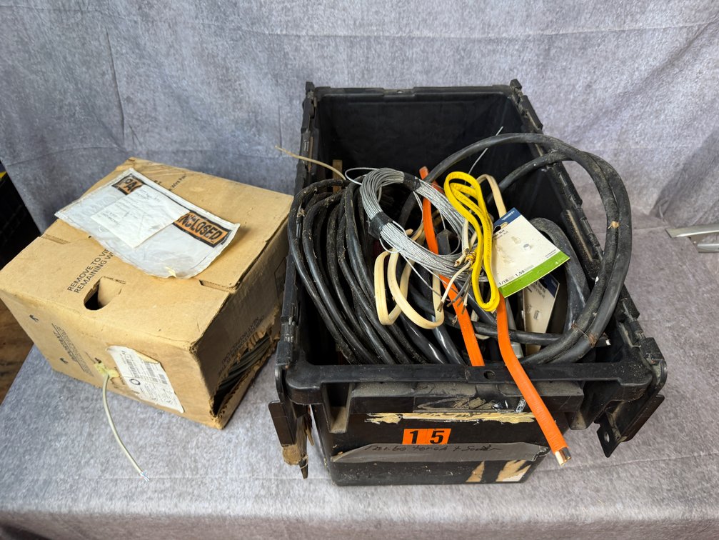 Assorted ROMEX Electrical Wire and Wire Rope Lot