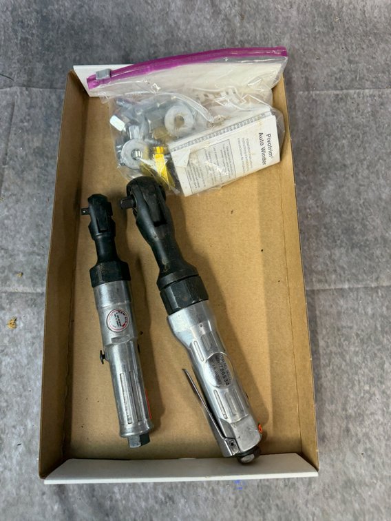 RAM-AIR 3/8" Pneumatic Air Ratchets & Pivotrim Winder