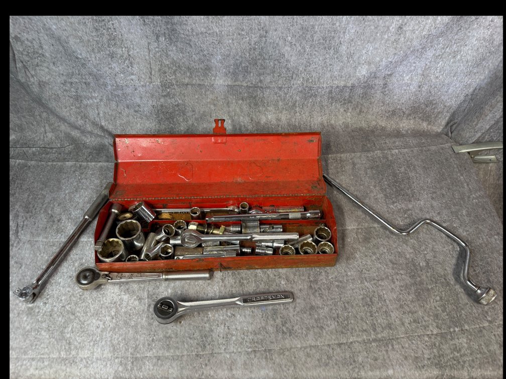 Craftsman & Bonney Assorted Hand Tools & Metal Toolbox