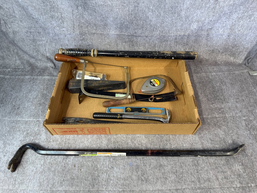 Assorted Hand Tools including Pittsburgh & Strait-Line