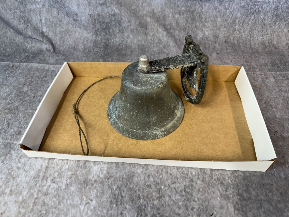 Vintage Cast Metal Wall-Mounted Bell