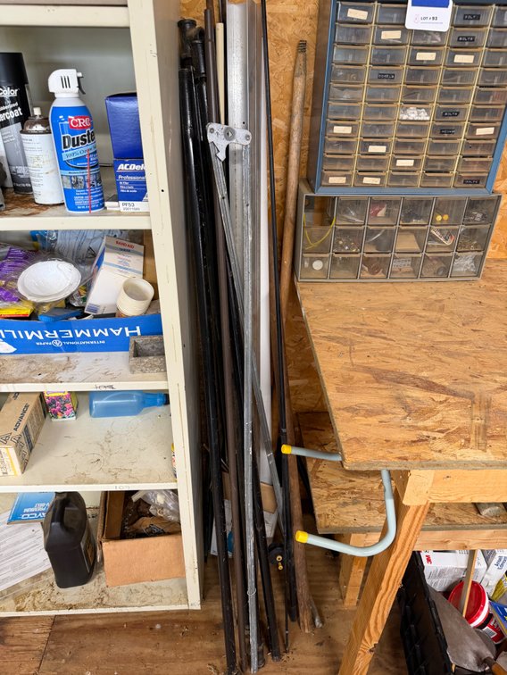 Assorted pipe handles and hangers