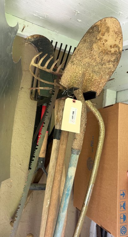 Rustic Garden Tools and Chains