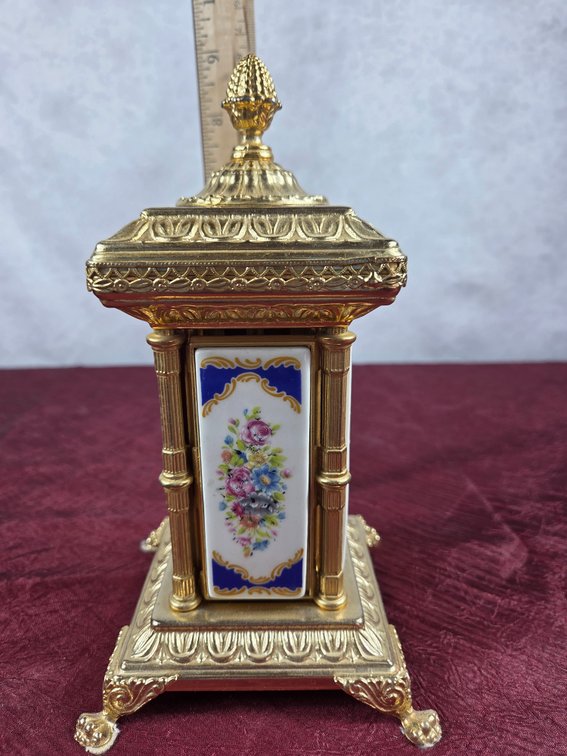Vintage 'sam' Italy Carousel Dispenser & Casket