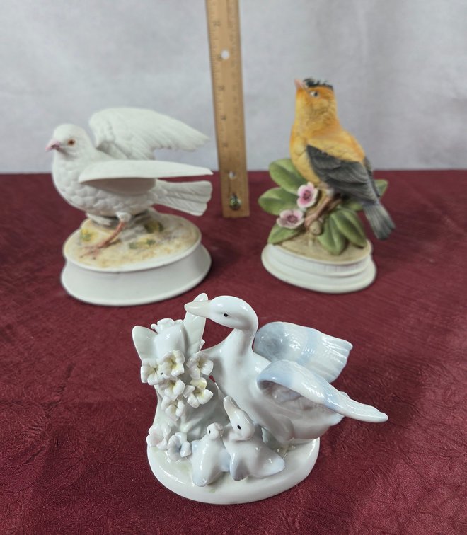Porcelain Bird Figurines