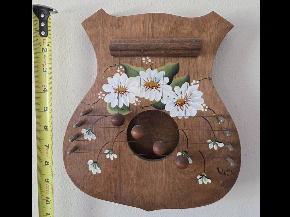 Hand-Painted Wooden Door Harps