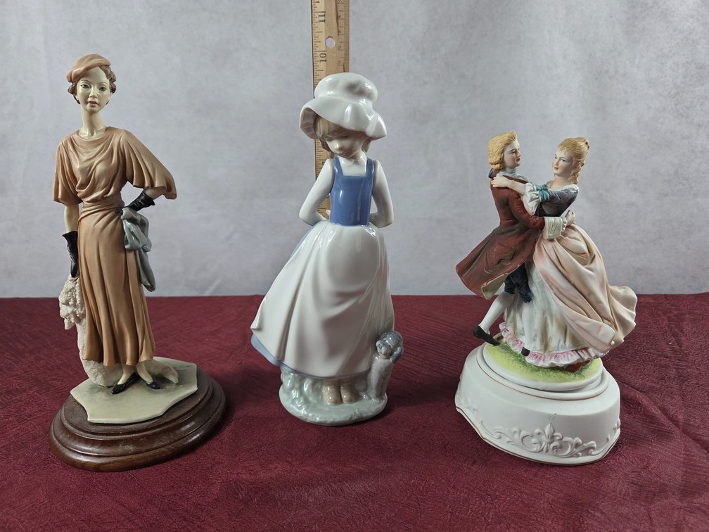 Assorted Nao by Lladro and Armani Figurines