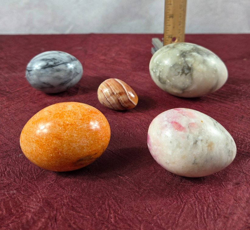 Polished Stone and Mineral Eggs