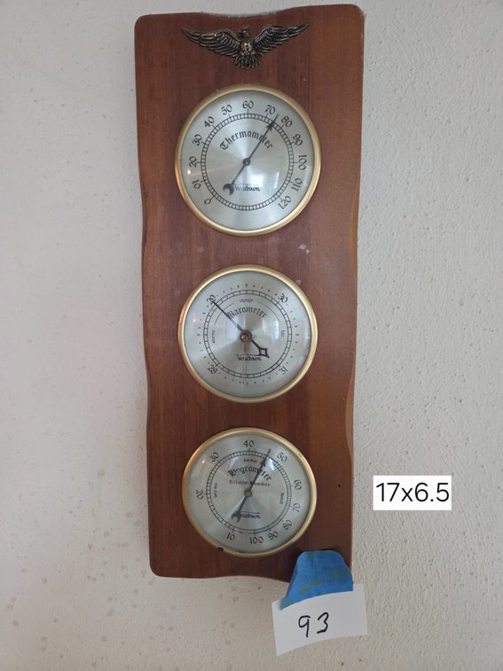 Verichron Wooden Wall Weather Station