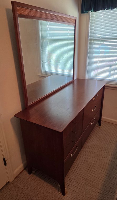 Drexel Mid-Century Modern Dresser with Mirror