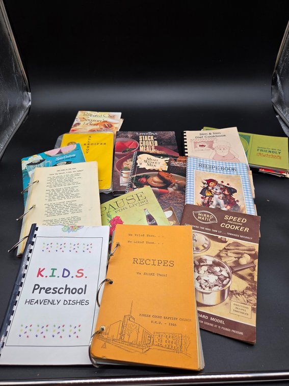 Cookbooks, Community Recipe Books, and Cooking Pamphlets