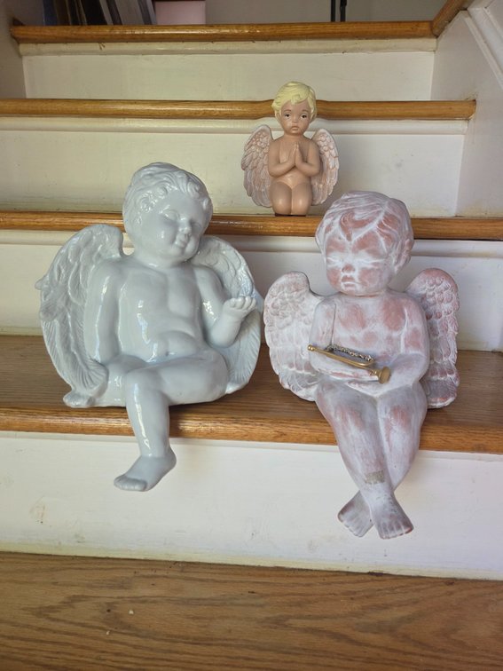 Ceramic and Terracotta Cherub and Angel Figurines