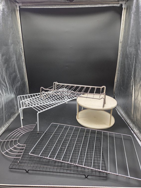 Wire Cooling Racks, Cabinet Shelf Organizer, and Turntable