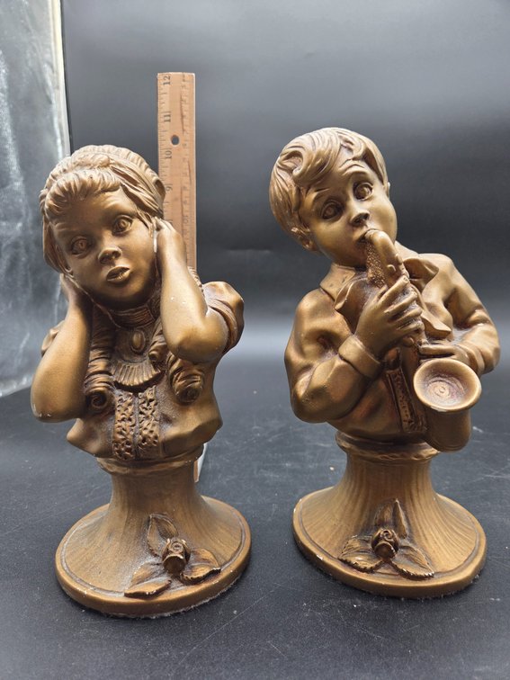 Universal Statuary Corp. Child Bust Figurines