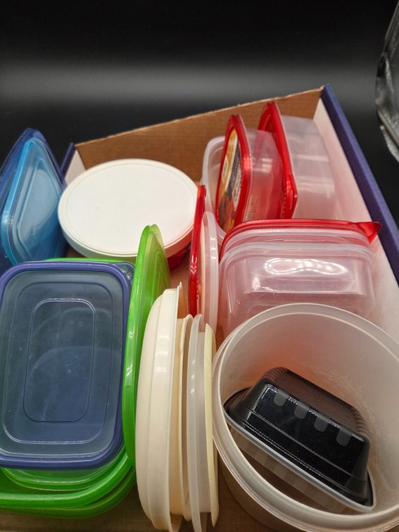 Plastic Food Storage Containers and Lids