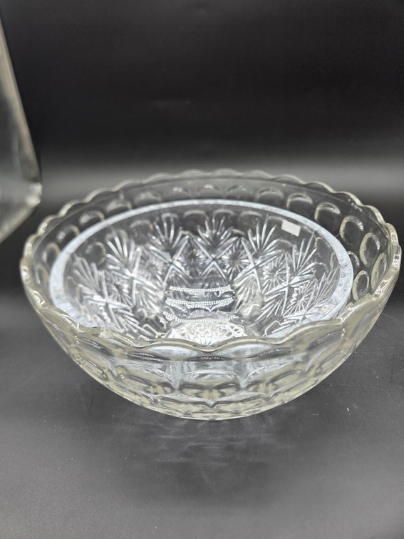 Clear Cut Crystal and Pressed Glass Bowls