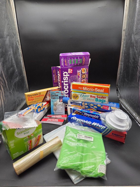 Food Storage Bags, Foil Wrap, and Kitchen Accessories