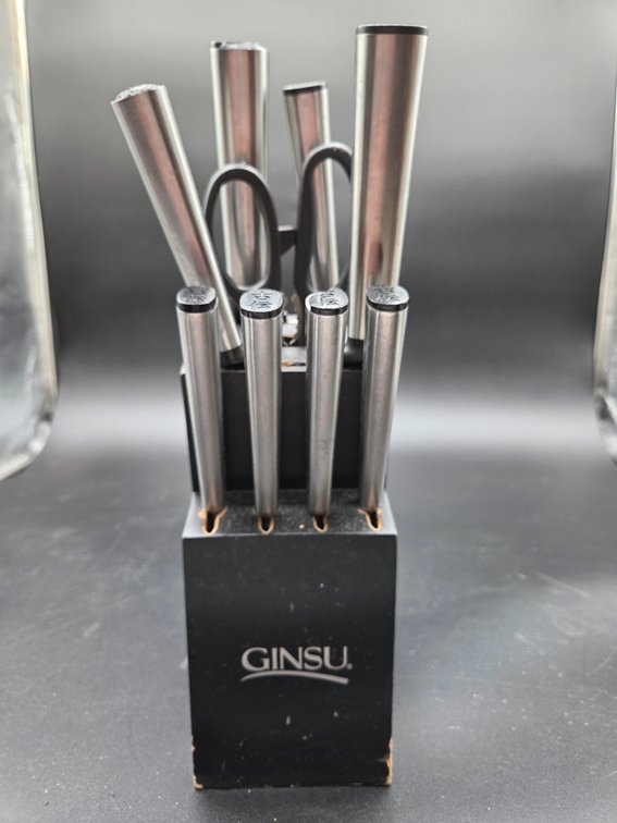Ginsu Stainless Steel Knife Block Set with Shears