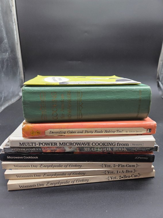 Hardcover and Softcover Cookbooks and Cooking Booklets