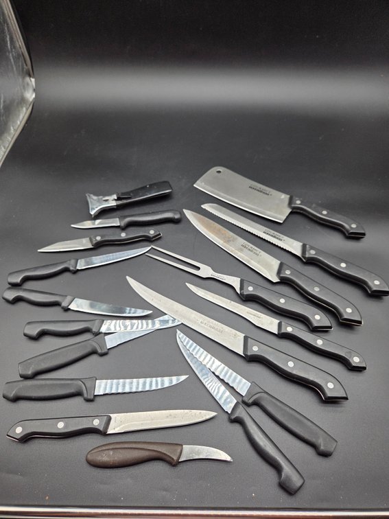Kitchen Knives, Meat Cleaver, Carving Fork, and More