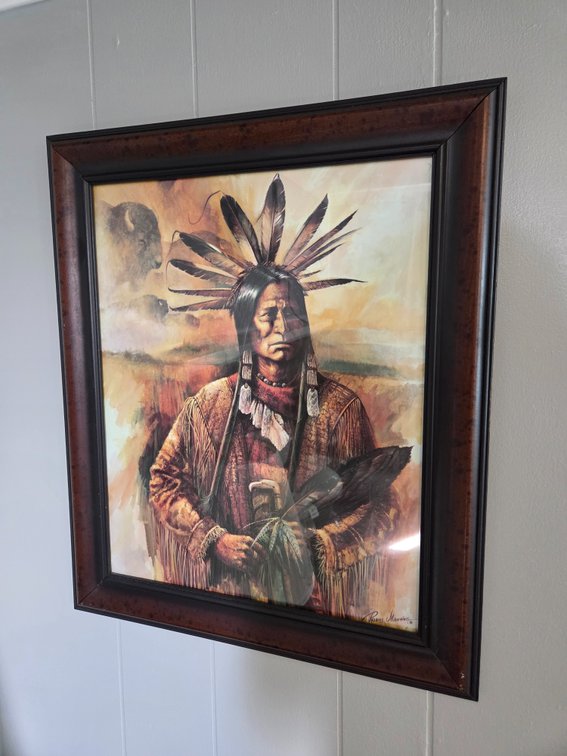 Ruane Manning Framed Native American Portrait Print