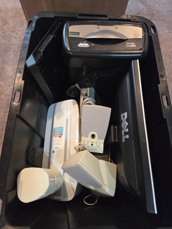 Computer Monitor, Printer, Paper Shredder, and More