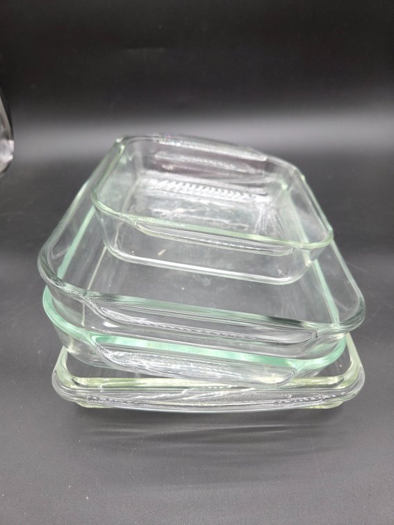 Pyrex Clear Glass Rectangular and Square Baking Dishes