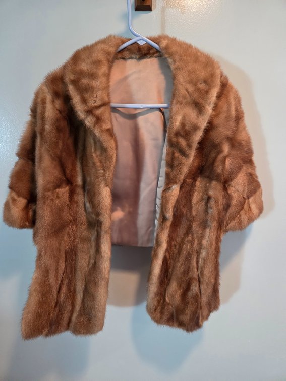 Fur Jacket, Mid-Length Coat, and Stole Capelet