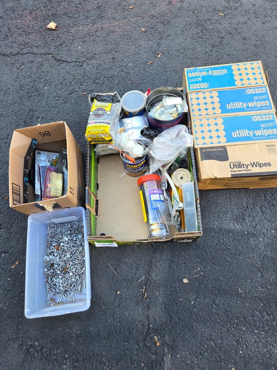 Utility Wipes, Roofing Nails, Steel Wool, and Workshop Supplies