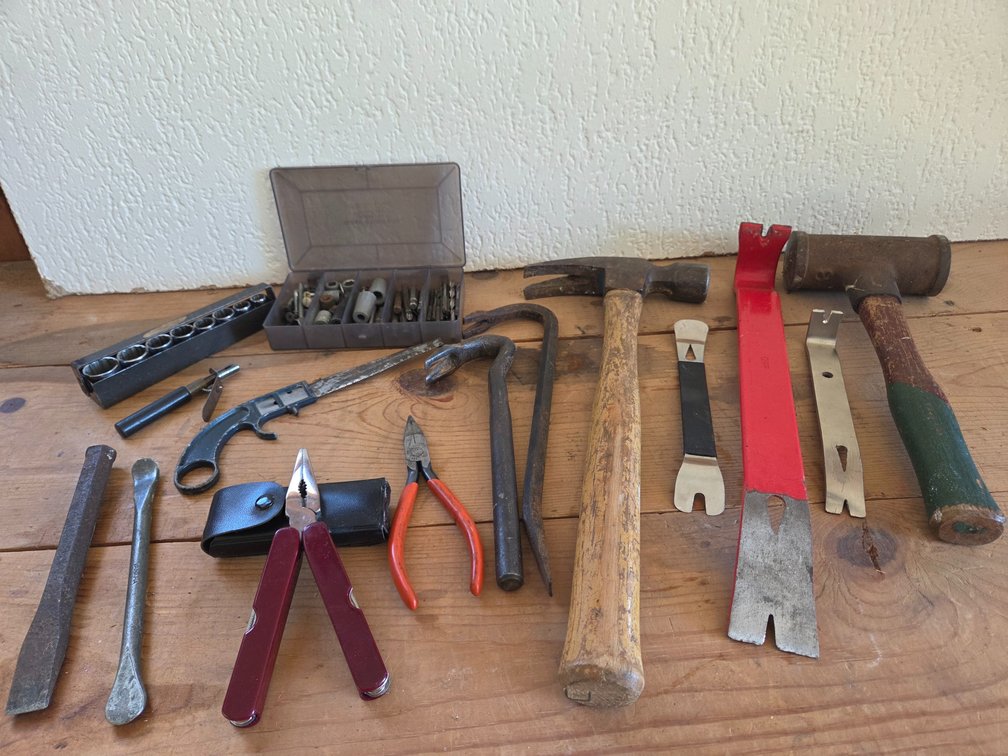 Hammers, Pry Bars, Multi-Tool, and Hand Tools
