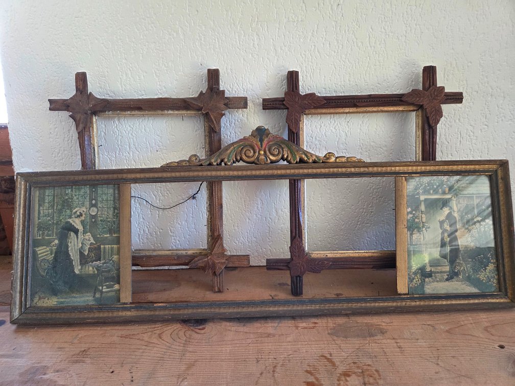 Carved Wood Picture Frames and Multi-Section Frame